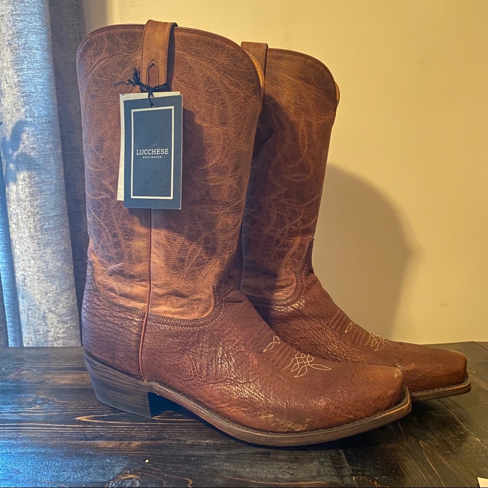 MENS 14/D Lucchese Shark Boots